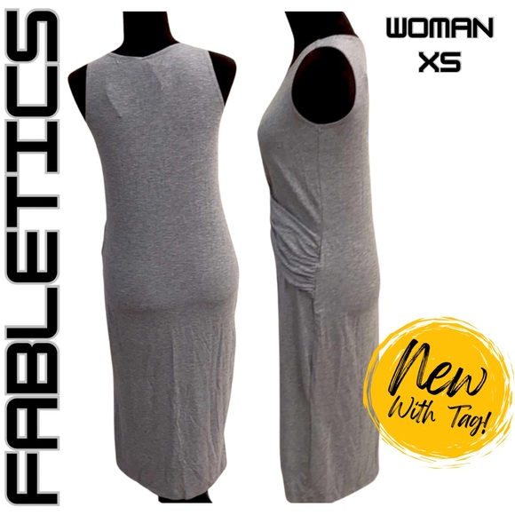 NWT FABLETICS Reatta Super Soft 40” Midi Leisure Dress | Size XS / 2-4 - Picture 3 of 5